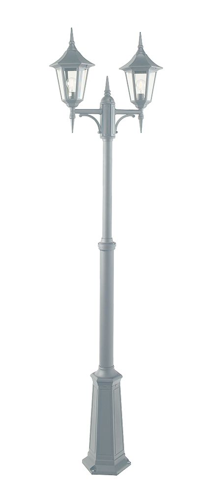 Norlys Modena Stolpe Hvid, E27 IP54 2x77W - Udendørslampe