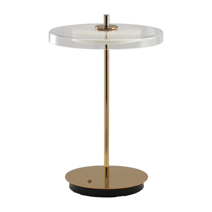 Asteria Glass Move Polished Brass Bordlampe