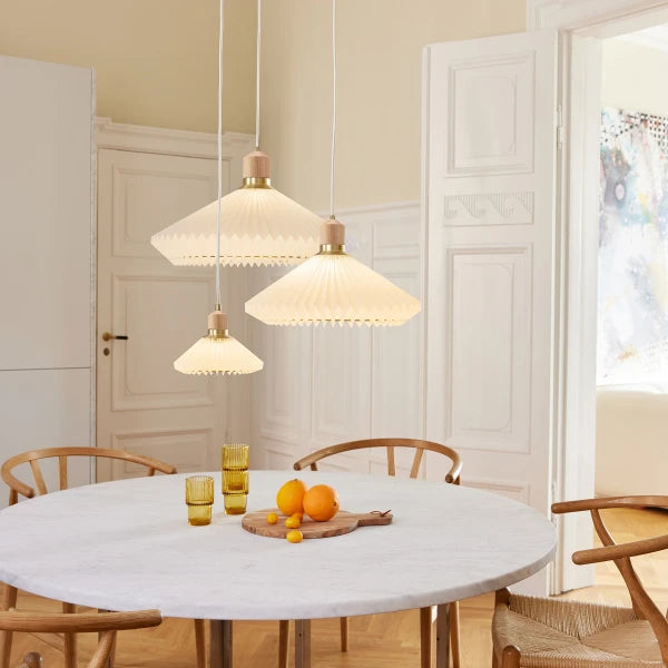 Paris Ø40 Pendel - Klar Hvid