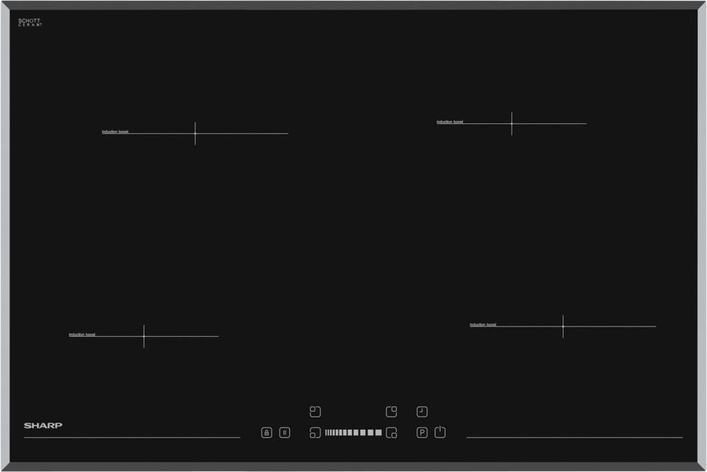 Sharp KH-7I19CS00 - Induktionskogeplade