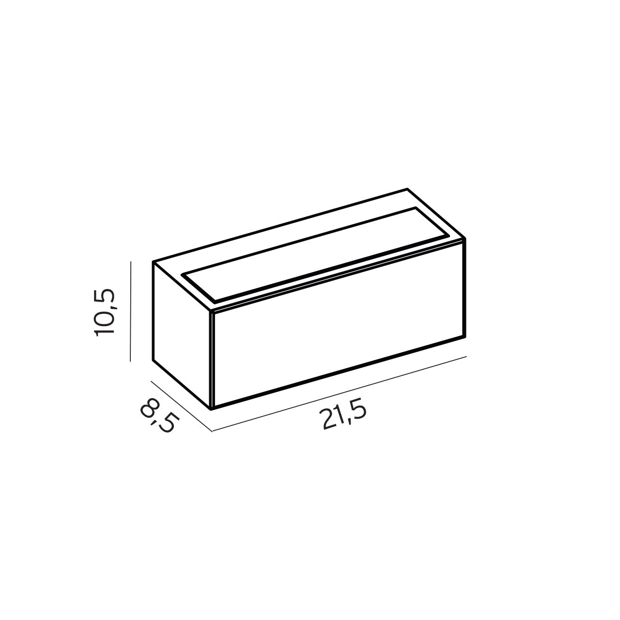 Norlys Asker galvaniseret stål Up/Down Light, E27 IP44 46W - Udendørslampe