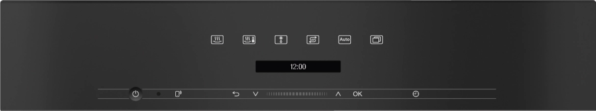 Display fra Miele dampovn i sort