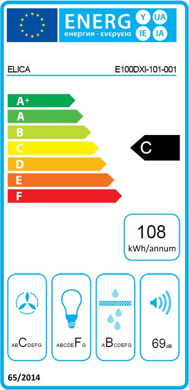 EICO 4231 Galaxy P 80 X/W - Vægmonterede emhætter