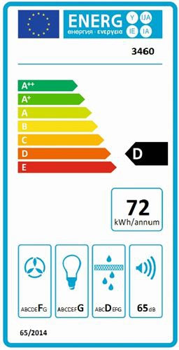 Silverline SL 3460 - SR Væghængt emhætte