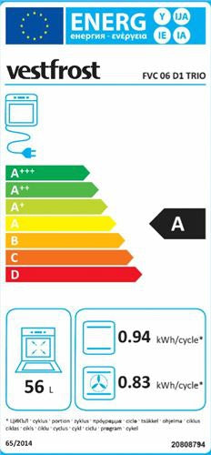 Vestfrost FVC 06 D1 TRIO - Glaskeramisk komfur