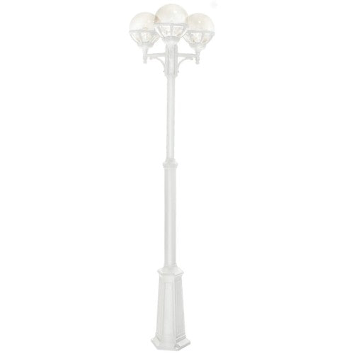 Norlys Bologna hvid klar, E27 IP54 3 x 46W - Udendørslampe