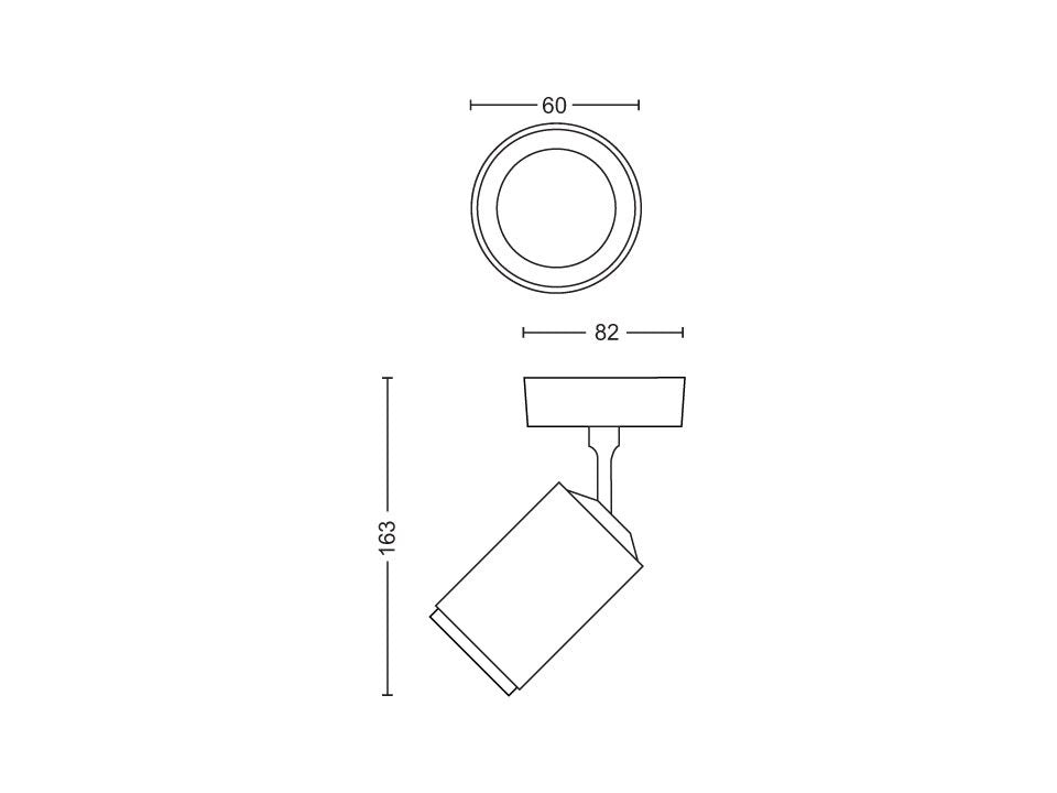 Philips Hue Fugato Spot 5,7W 350lm v.4000K GU10 WCA Hvid