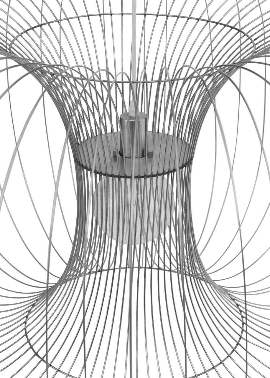 Coil Pendel Ø76 Rustfri Ståltråd