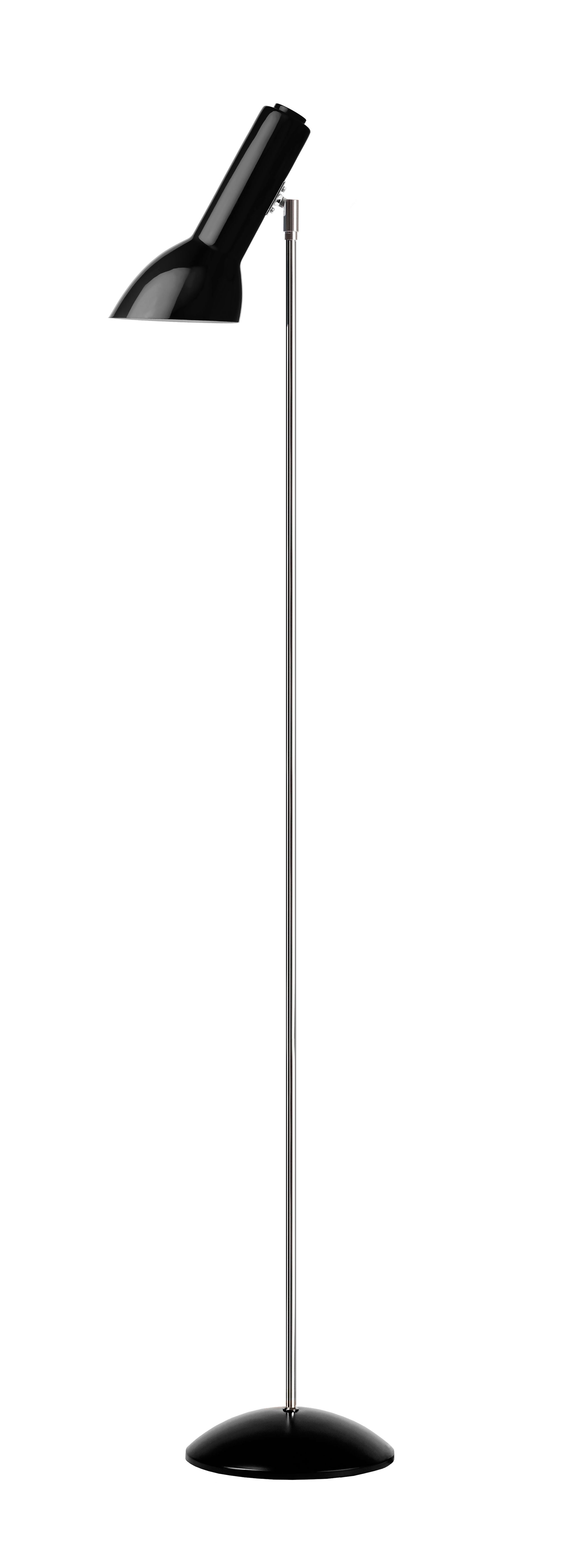 Oblique Blank Sort/Krom - Gulvlampe billede 4