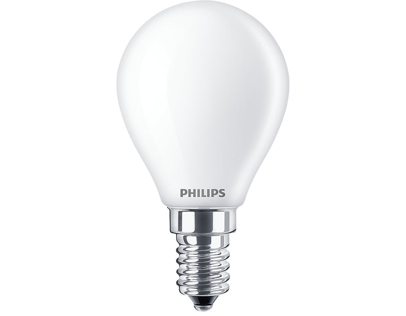 Philips LED Kronepærer 2700K E14 Glas Mat Dæmpbar