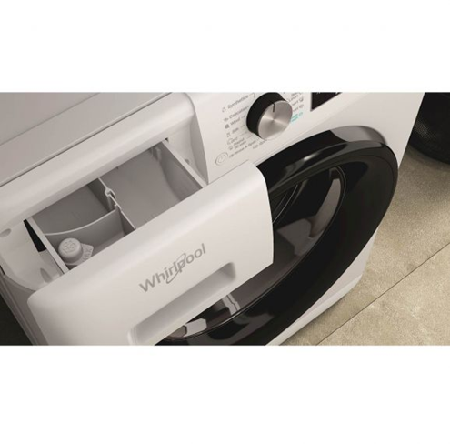 Åben sæbeskuffe på Whirlpool vaskemaskine FFD 11469 BV EE