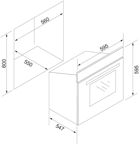 Silverline BO 6504 HV - Indbygningsovn