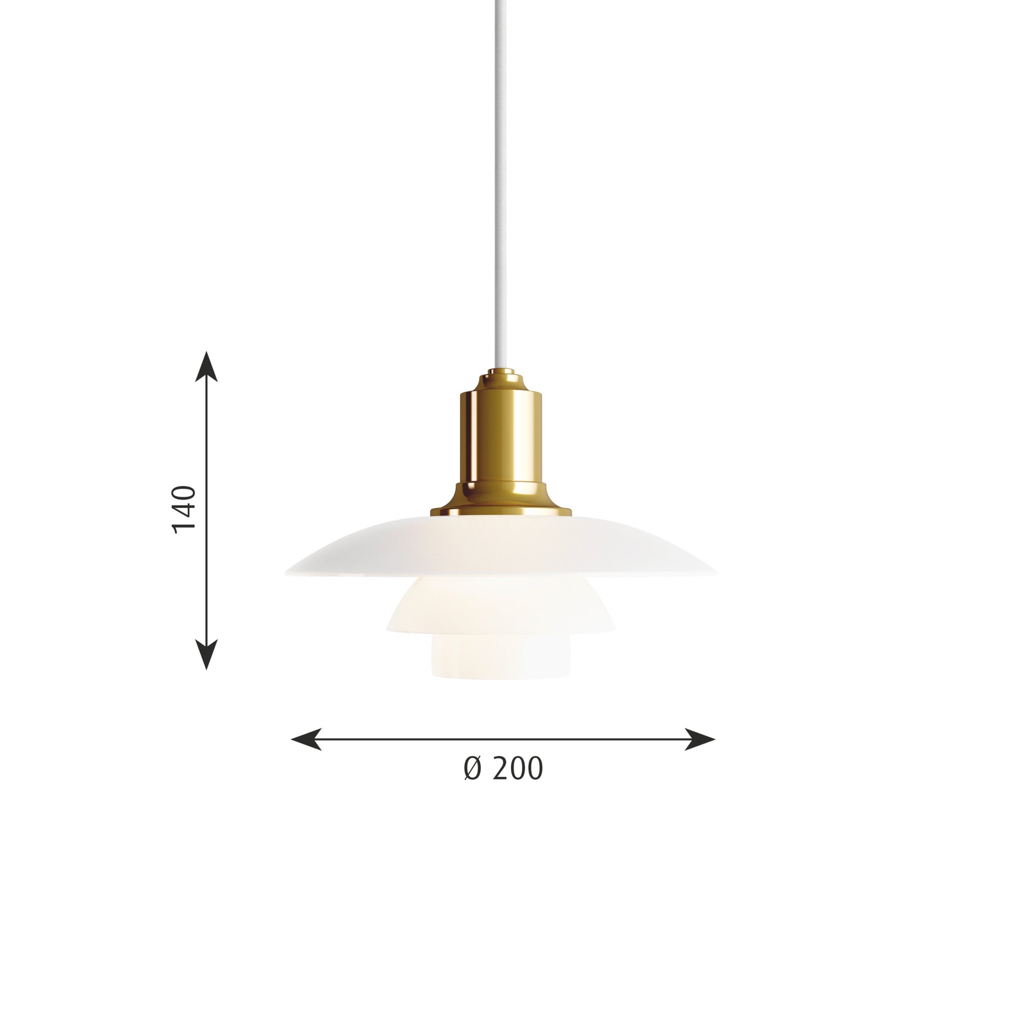 Messing PH 2/1 Pendel