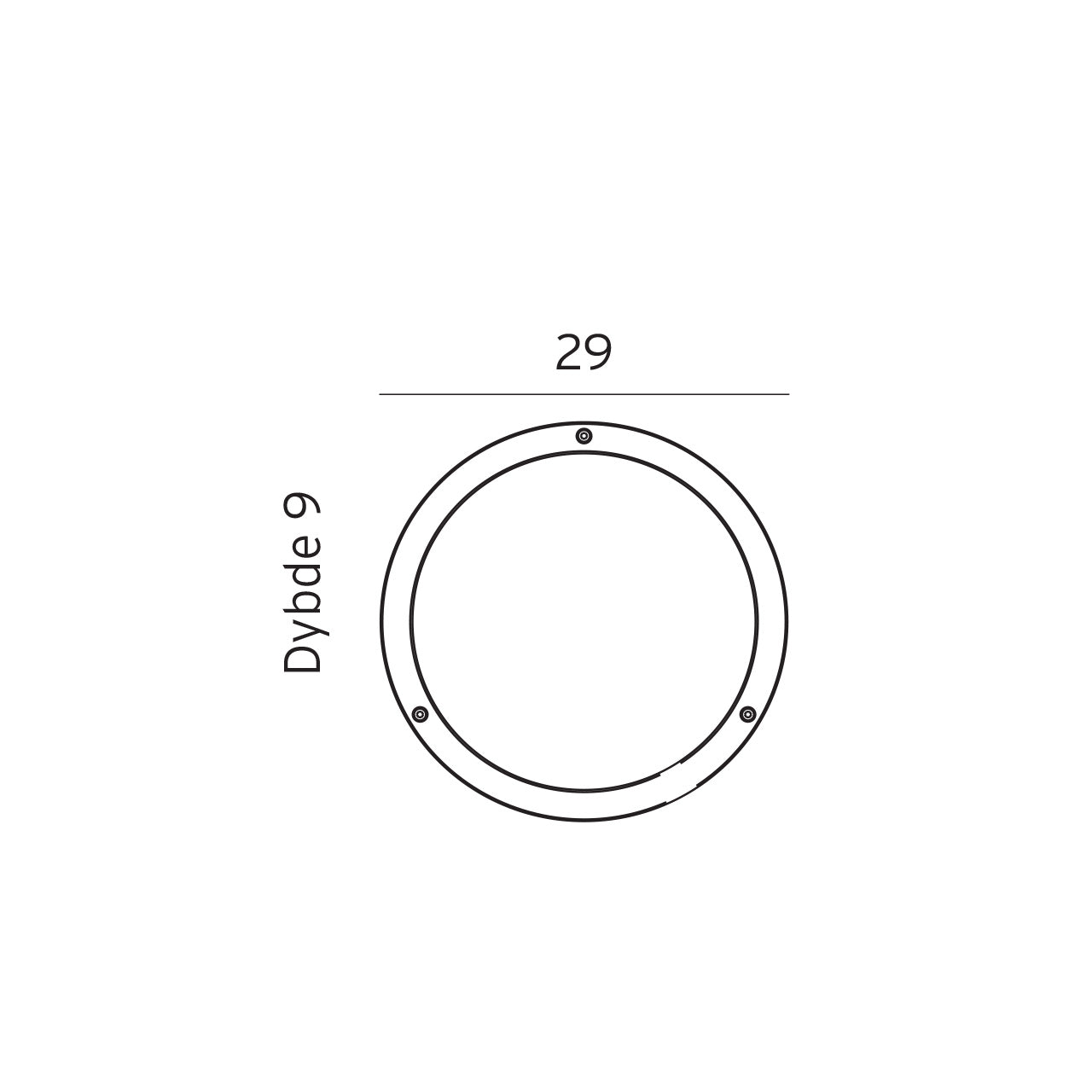 Norlys Bornholm aluminium, 17.5w LED IP65 - Udendørslampe