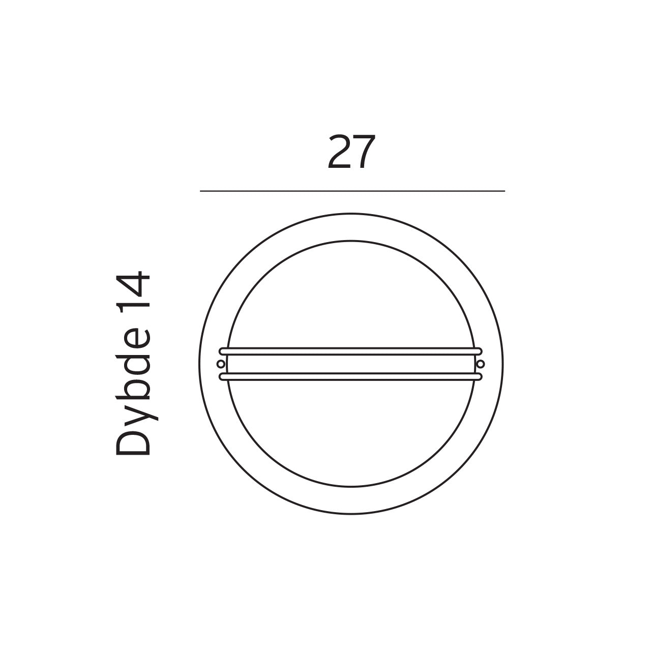 Norlys Berlin hvid opal, E27 IP54 46W - Udendørslampe