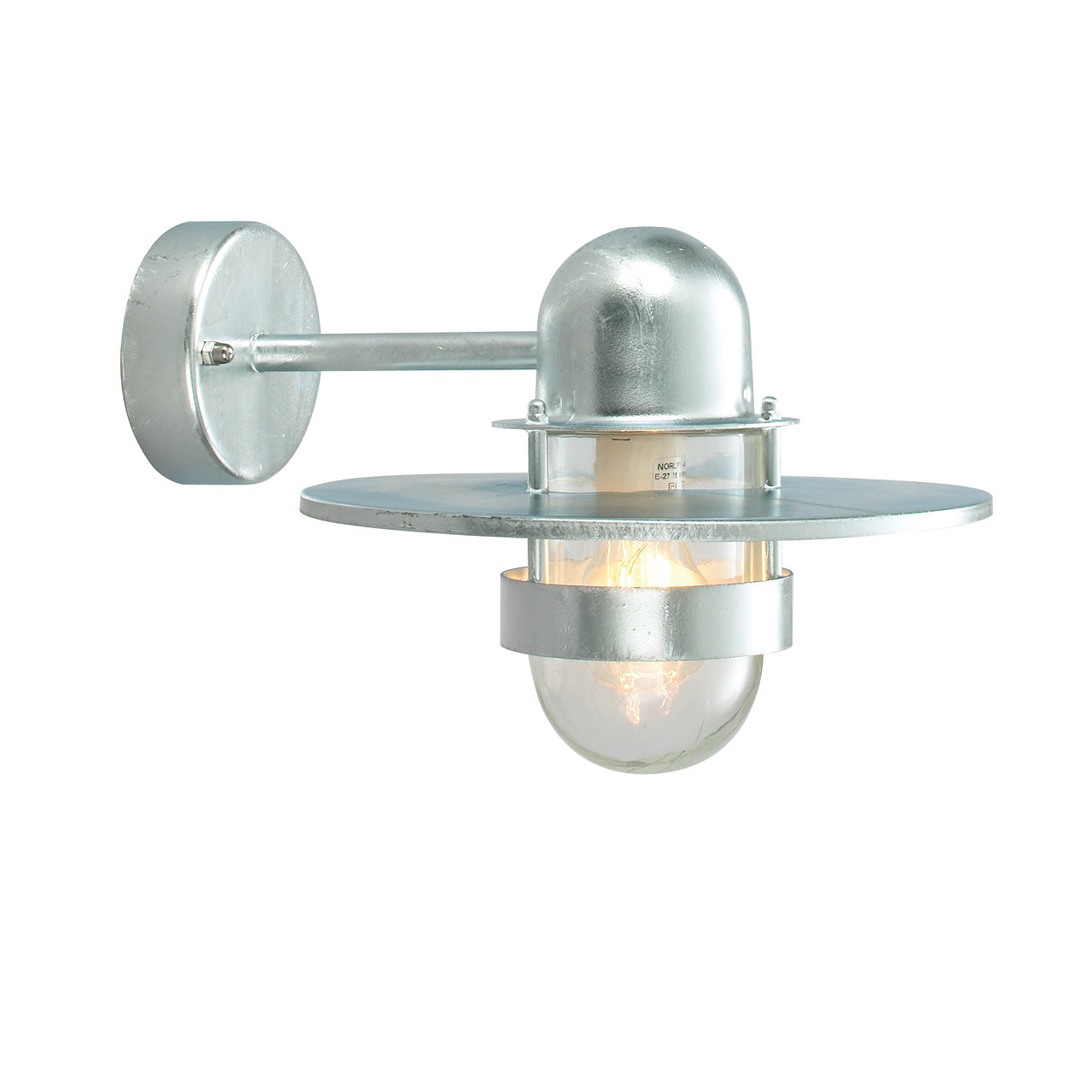 Norlys Bergen galvaniseret stål, E27 IP55 57W - Udendørslampe