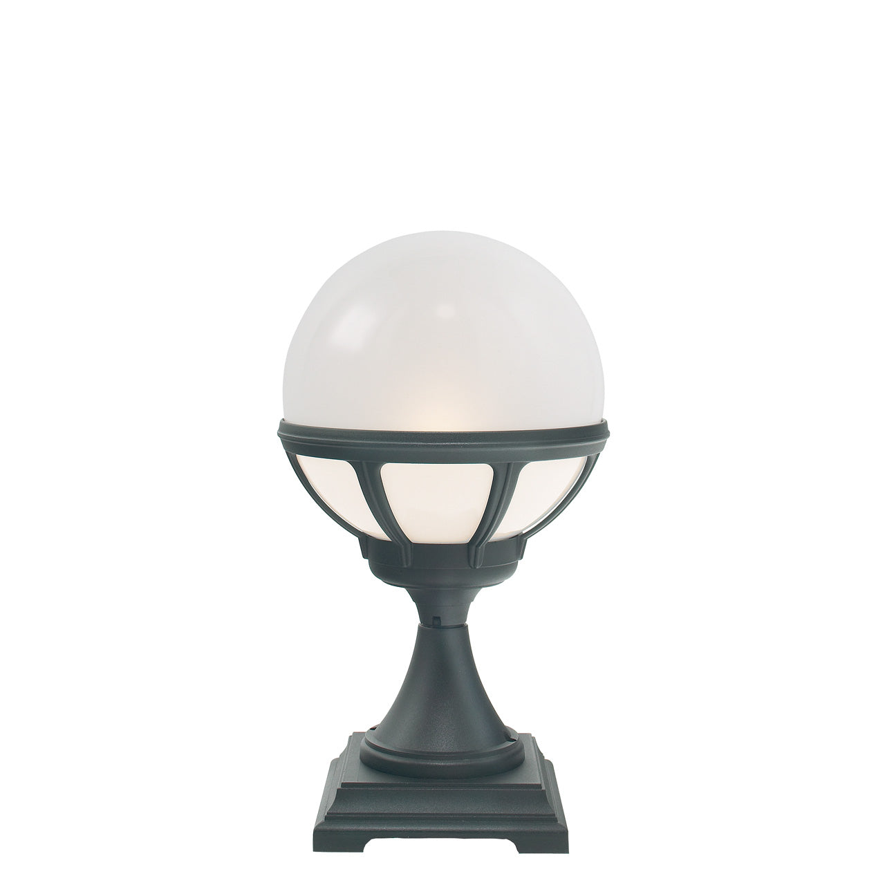 Norlys Bologna sort opal, E27 IP54 46W 43.5CM - Udendørslampe