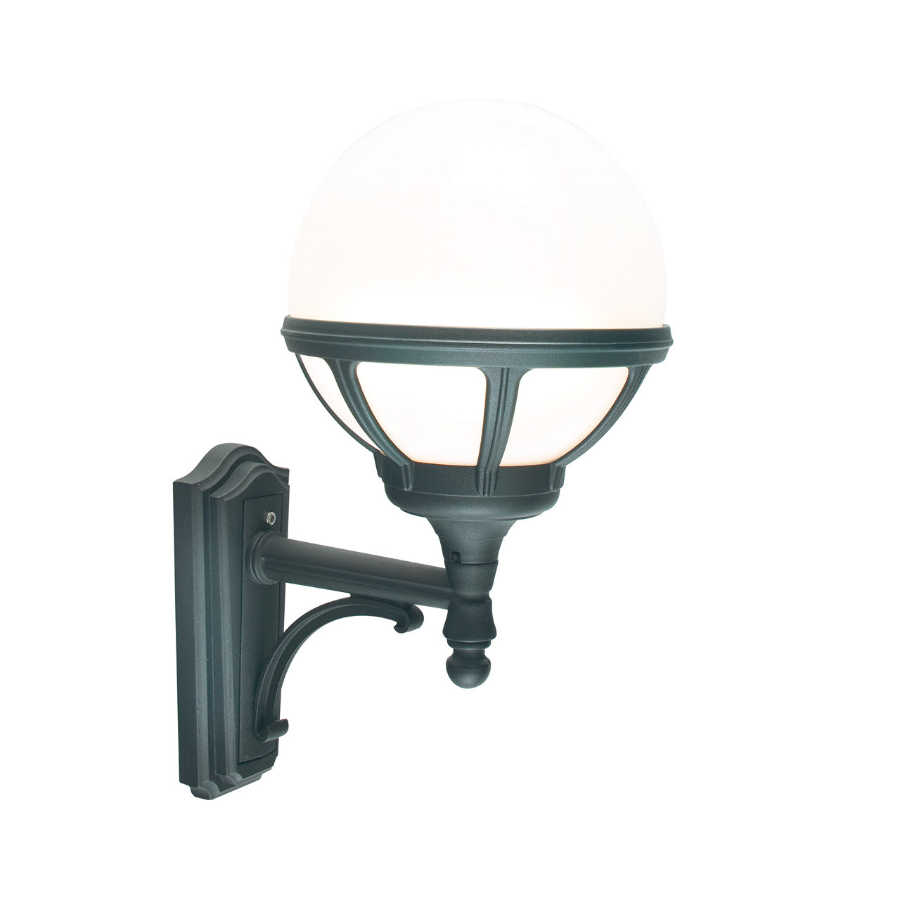 Norlys Bologna Top sort opal, E27 IP54 46W - Udendørslampe