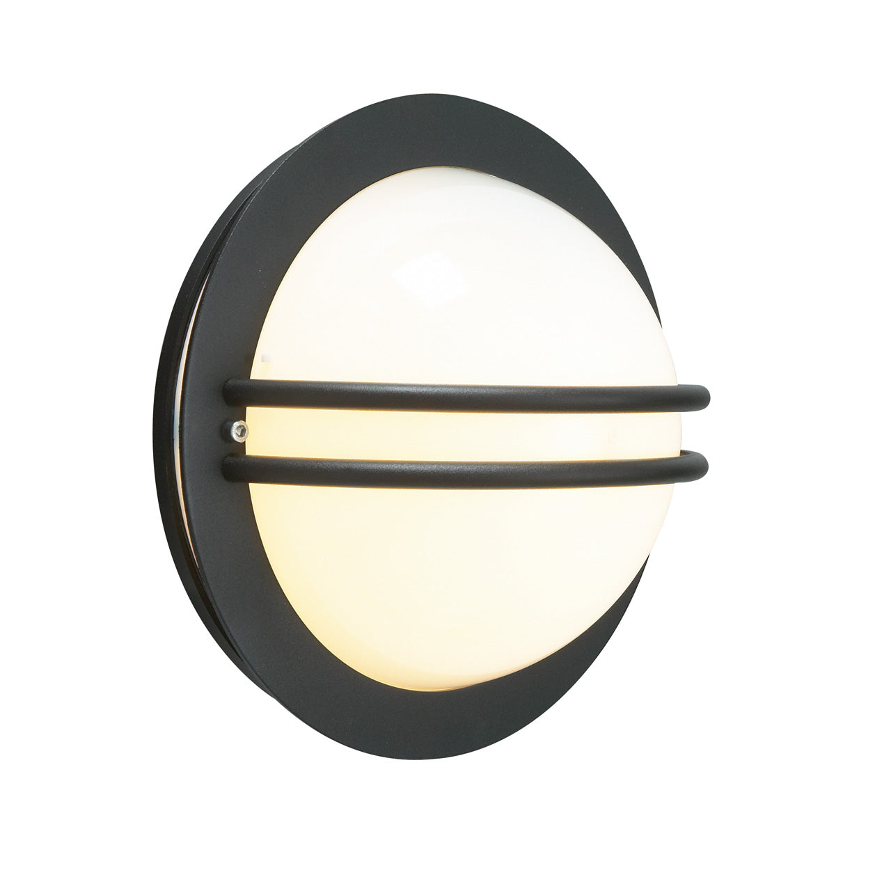 Norlys Bremen sort opal, E27 IP54 46W - Udendørslampe