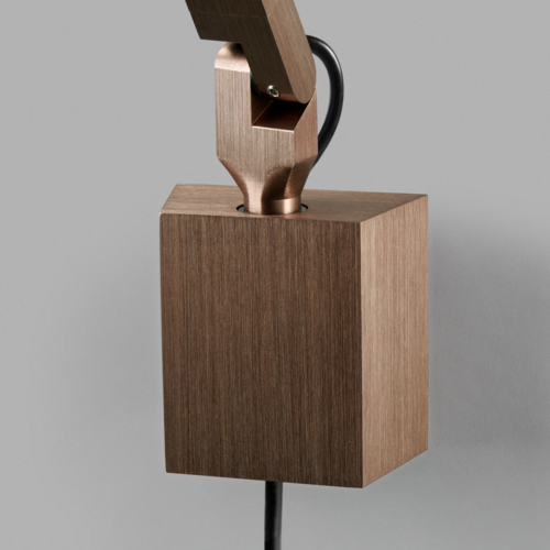 Rosegold vægbeslag til DARK T1/T2 fra Light-Point