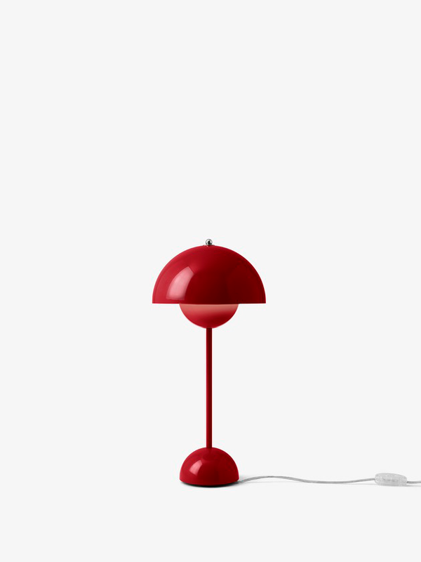 Vermilion Red Flowerpot Bordlampe VP3 
