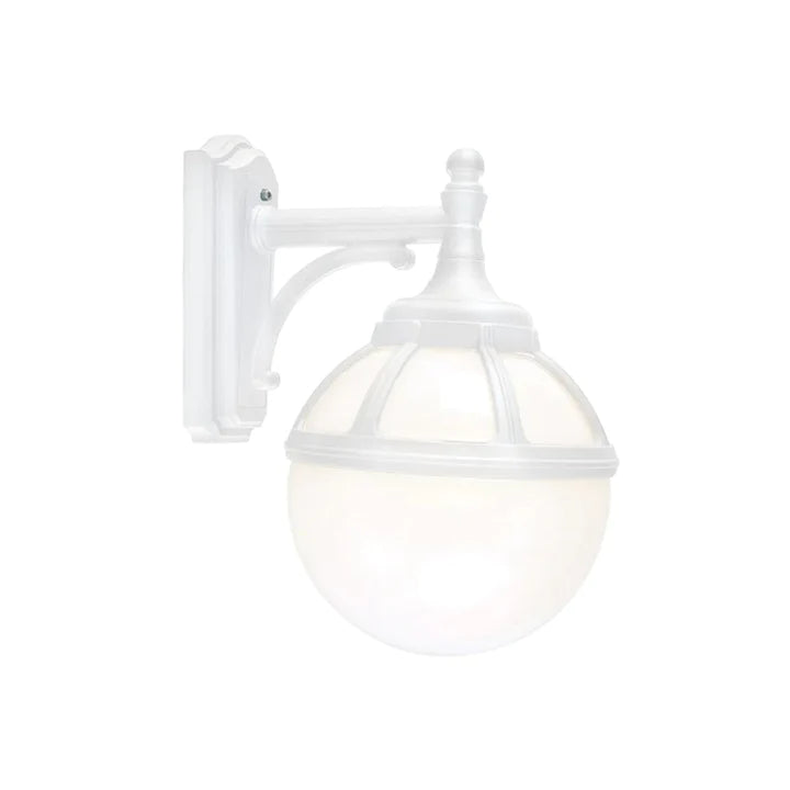 Norlys Bologna hvid opal, E27 IP54 46W - Udendørslampe