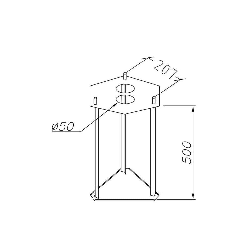 Norlys Bologna/Chelsea/Como/Firenze/London Markfæste - til nedgravning i jord
