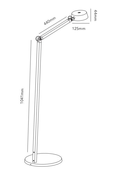 Dark F1 15W LED IP20 3000K Messing