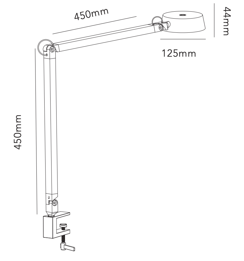 Dark T2 15W LED IP20 3000K Messing