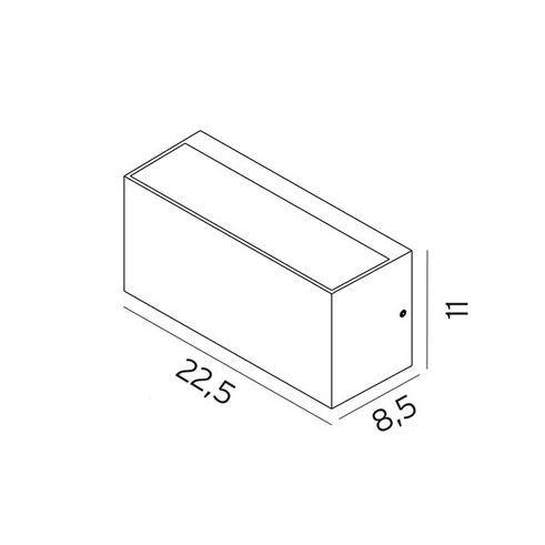 Norlys Asker aluminium Up/Down Light, E27 IP54 46W - Udendørslampe