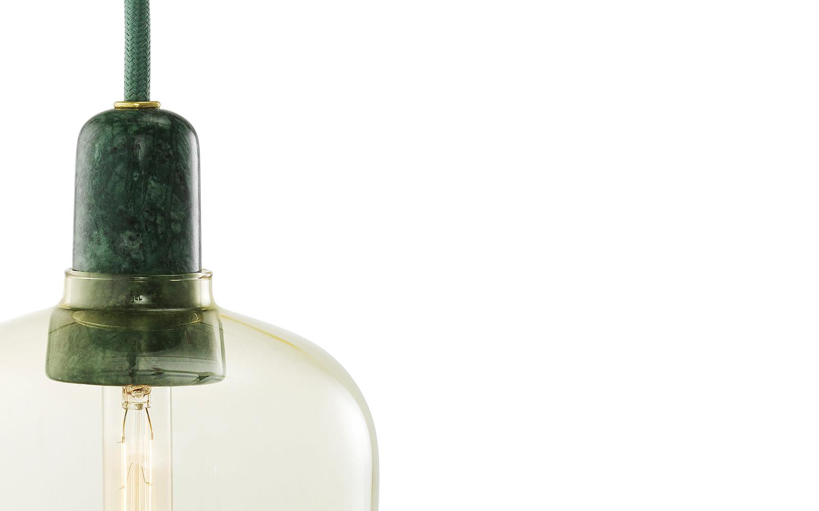 Amp Pendel Lille Guld / Grøn