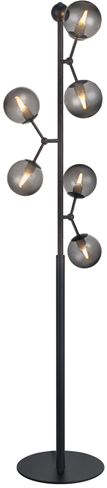 Atom Gulvlampe Smoke Ø37 - Halo Design