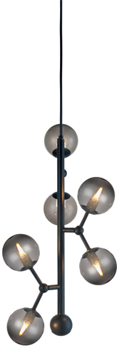 Atom Vertical Lysekrone Smoke Ø30 - Halo Design