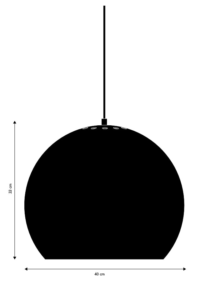 Ball Pendel Ø40 Matt Hvid