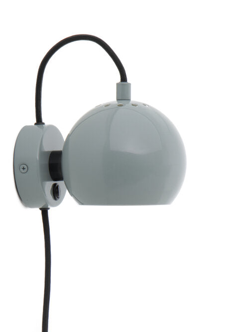 Frandsen - Ball Ø12 Væglampe, Blank Mynte