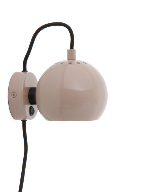 Frandsen - Ball Ø12 Væglampe, Blank Nude