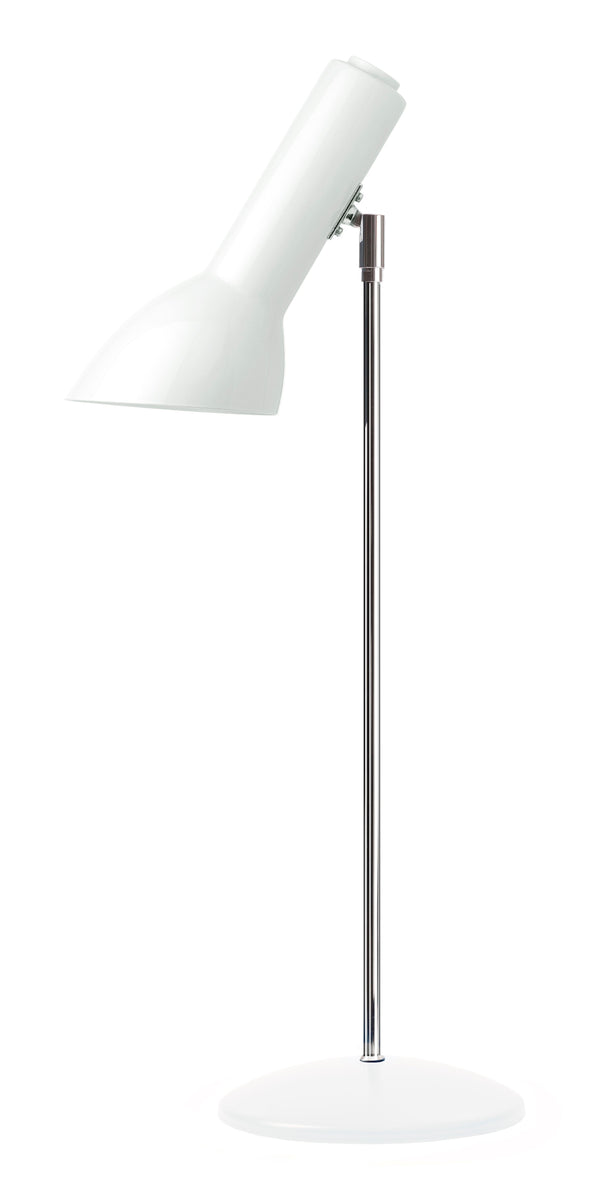Oblique Blank Hvid/Krom - Bordlampe