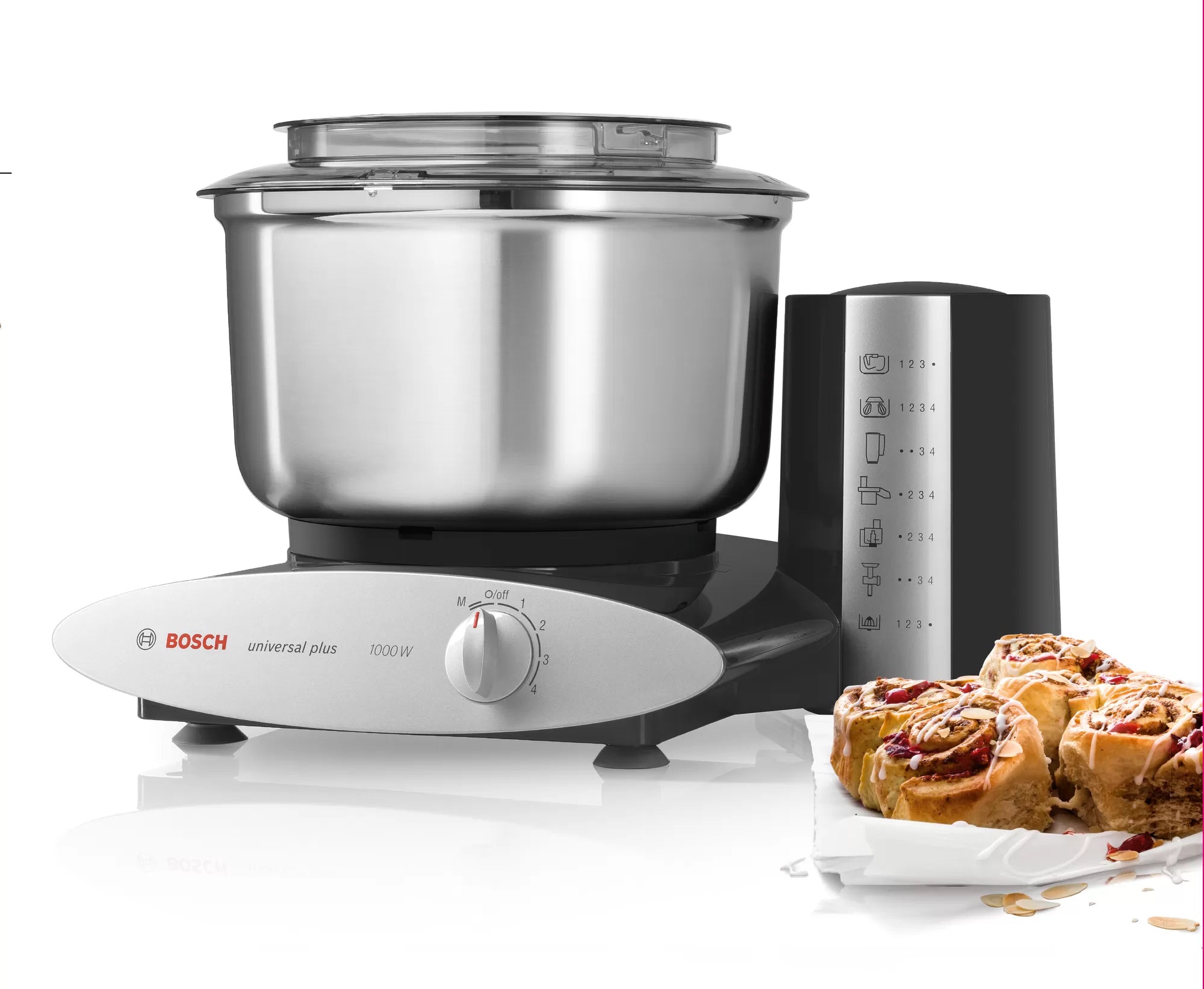 Bosch MUM6N23A2 MUM6 1000 W Sort, sølv - Køkkenmaskine