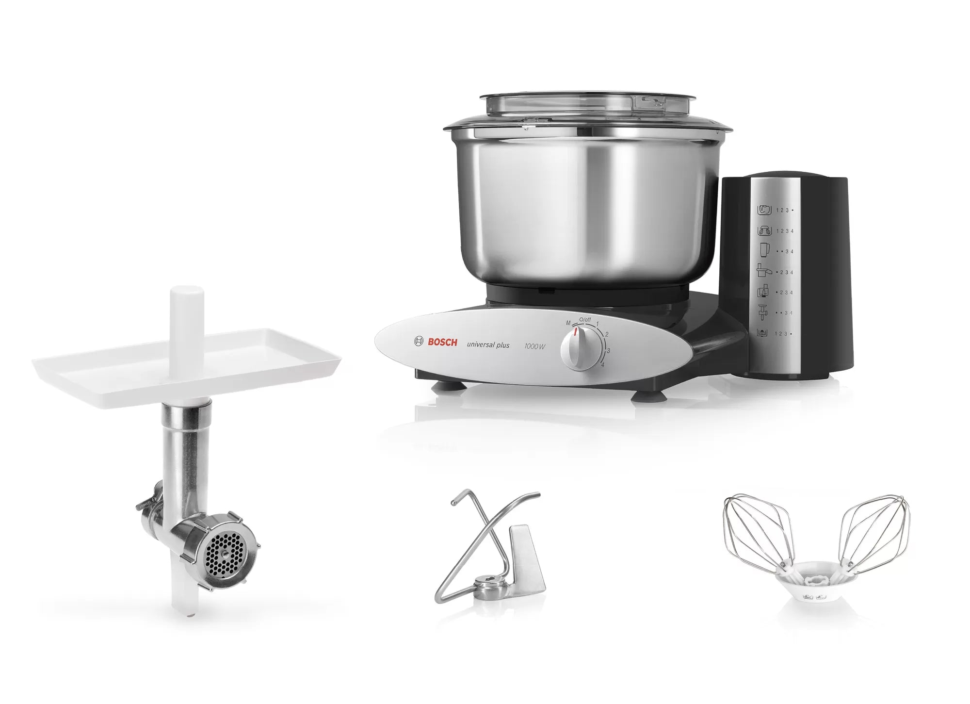 Bosch MUM6N23A2 MUM6 1000 W Sort, sølv - Køkkenmaskine