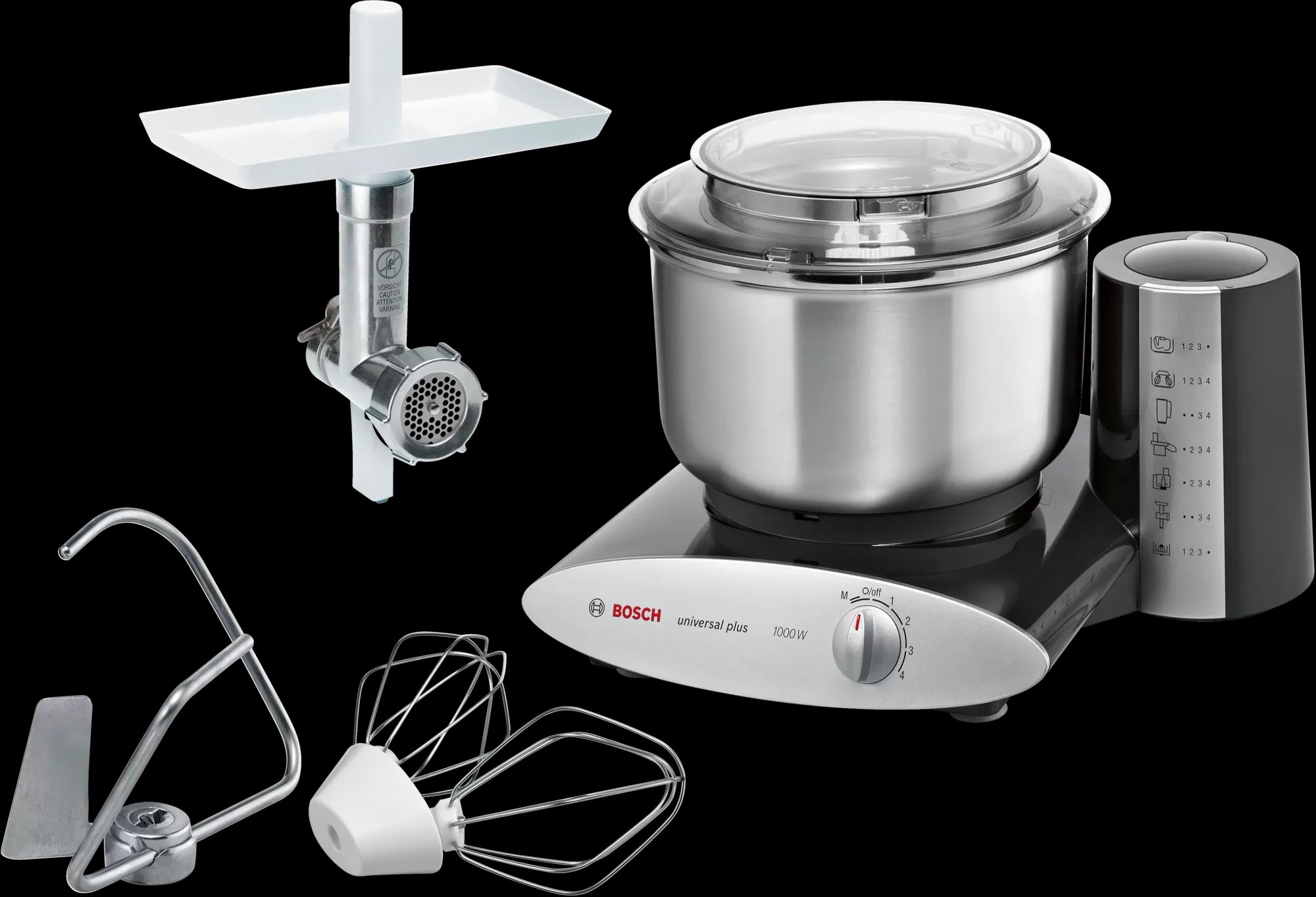 Bosch MUM6N23A2 MUM6 1000 W Sort, sølv - Køkkenmaskine