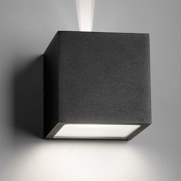 Light Point firkantet væglampe CUBE XL E27 Sort