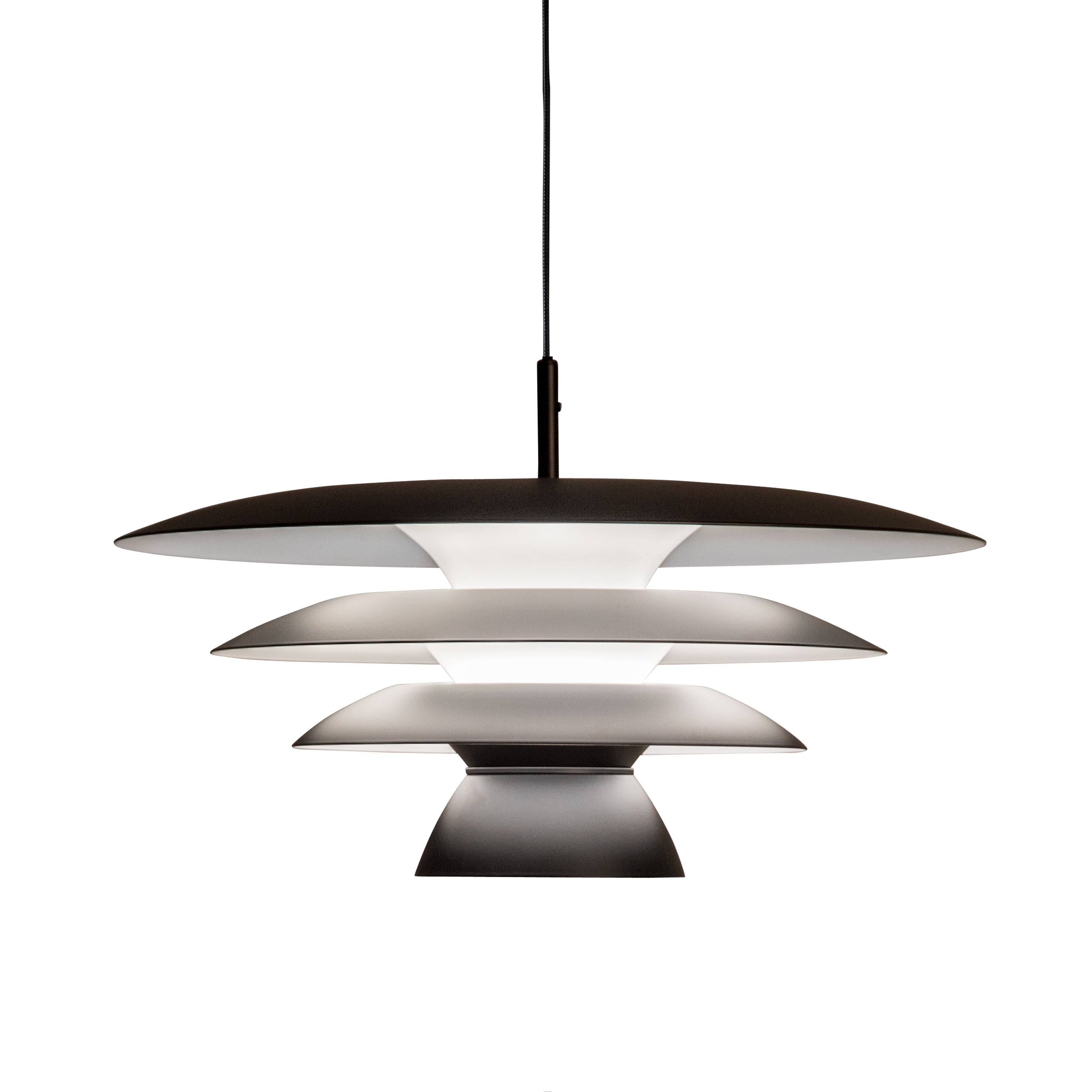 DaVinci Pendel Ø50 Mat sort E27 - Belid