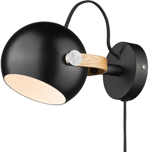 DC Væglampe Sort Ø12 - Halo Design