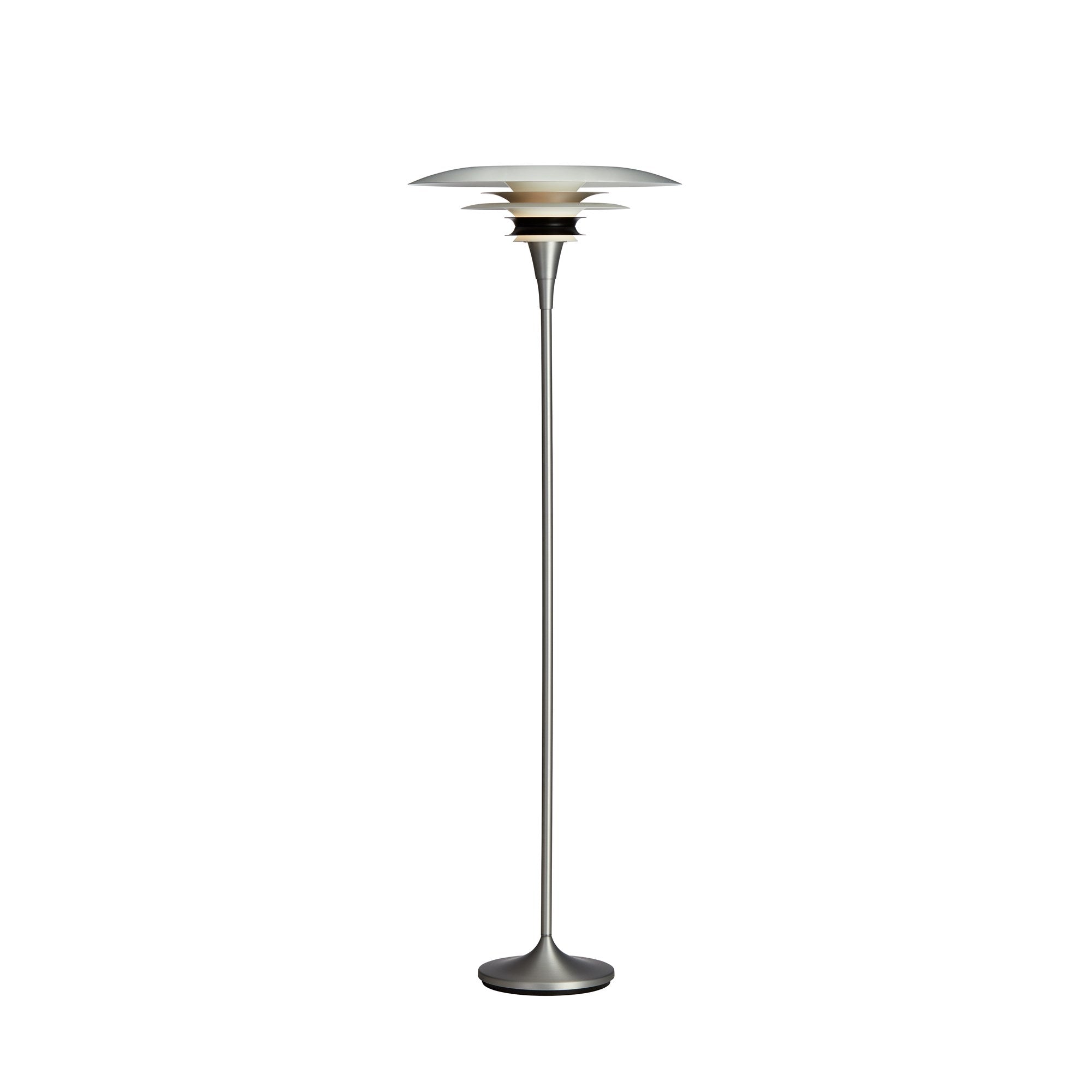 Diablo Gulvlampe Ø50 Mat aluminium, mat sort E27