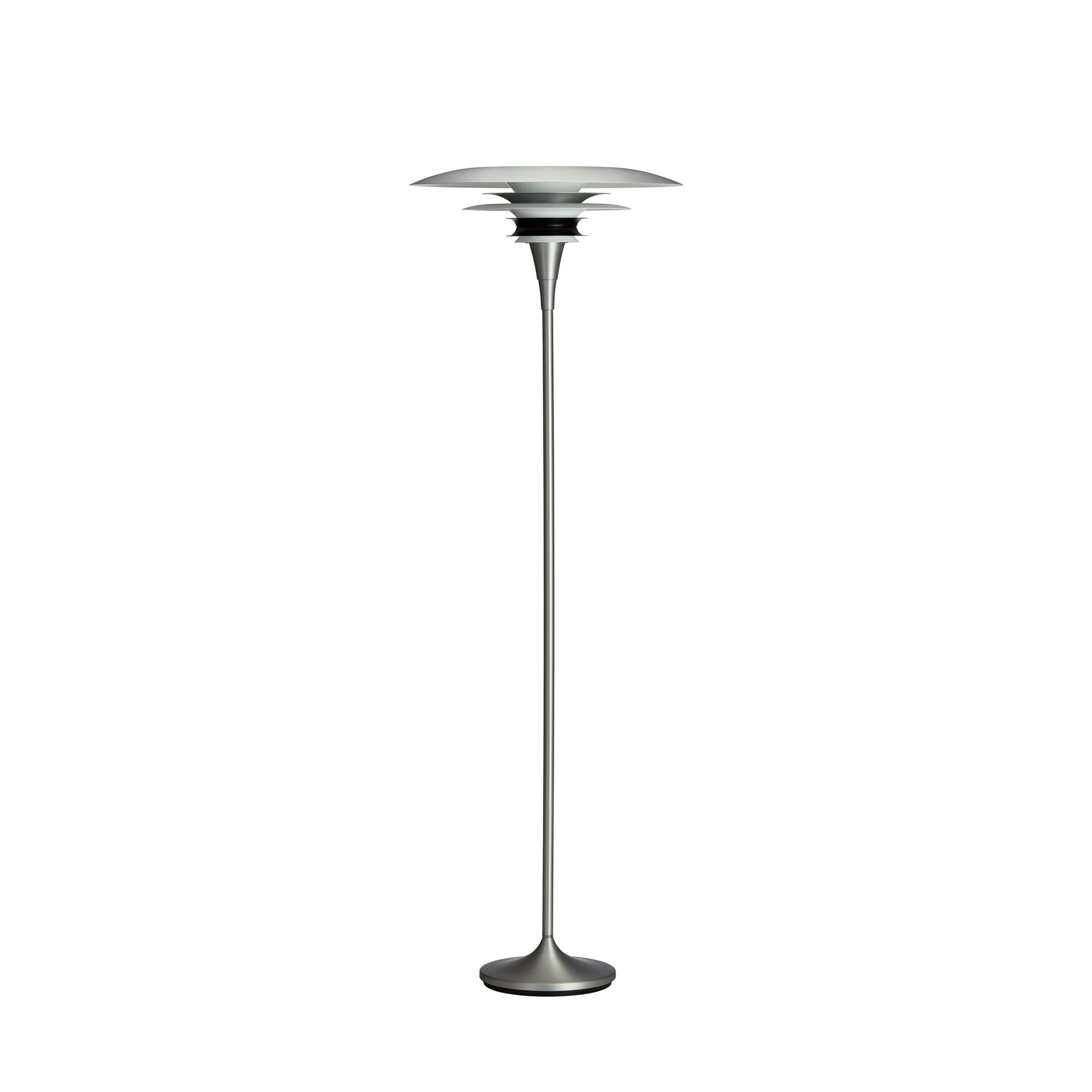 Diablo Gulvlampe Ø50 Mat aluminium, mat sort E27 - Belid