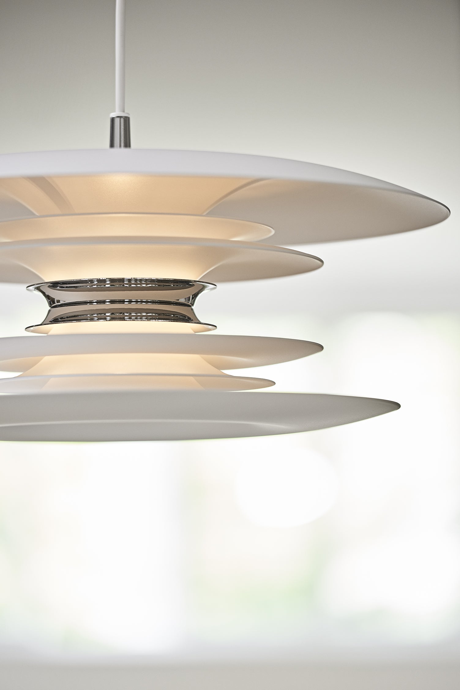 Diablo Pendel Ø50 Mat hvid E27