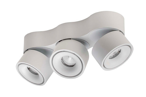 EASY Triple W3100 Væg-Loftslampe m. kabelhul Hvid - Antidark