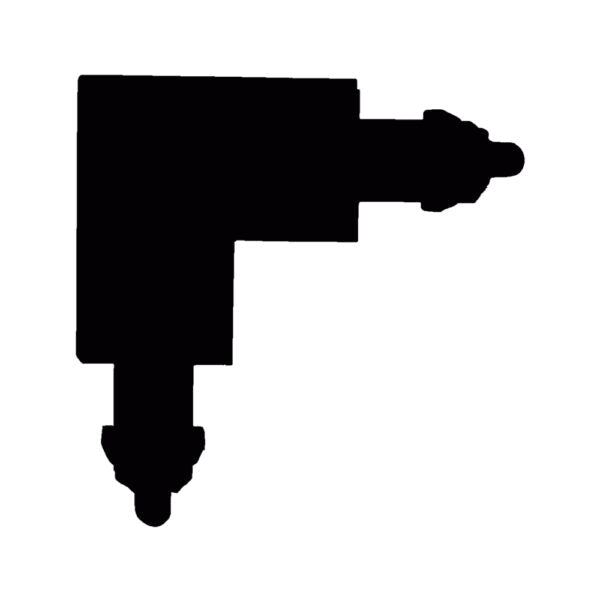 Halo Track 90° Vinkel Sort - Halo Design