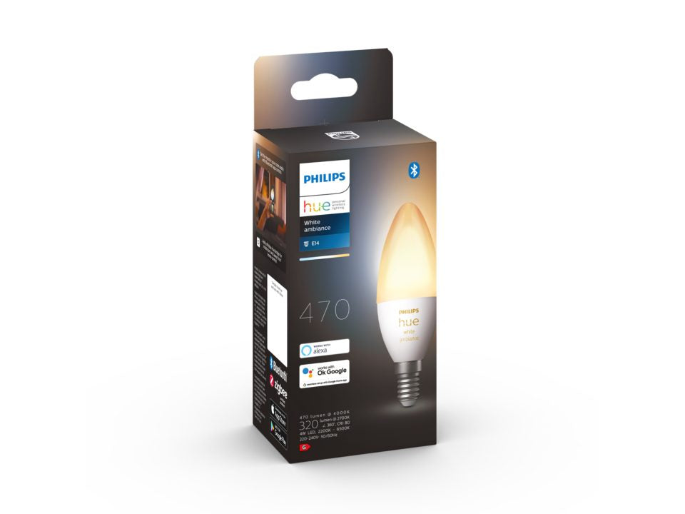 Philips Hue Kerte 4W E14 470lm v.4000K WA 1pak BT