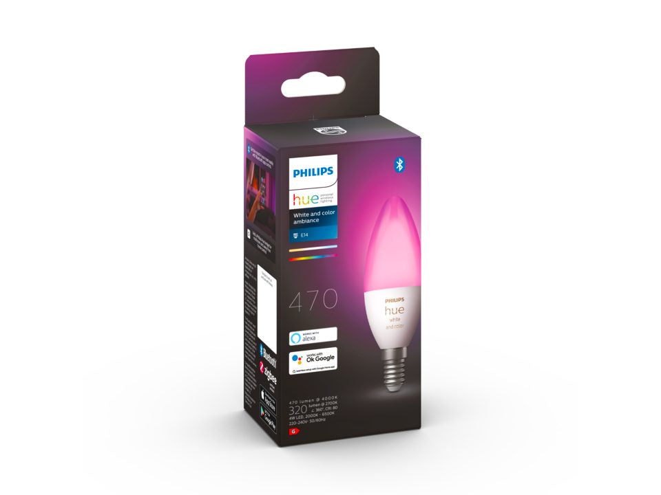 Philips Hue Kerte 4W E14 470lm v.4000K WCA 1pak BT